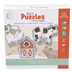 Babyspeelgoed>Tiamo Little Farm 6 In 1 Puzzel