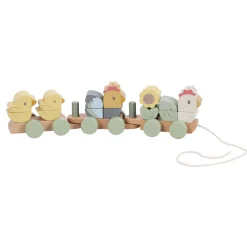 Babyspeelgoed>Tiamo Little Farm Blokkentrein Kip