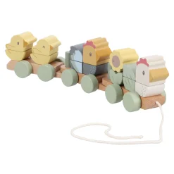 Babyspeelgoed>Tiamo Little Farm Blokkentrein Kip