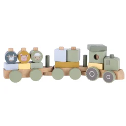 Bouwstenen>Tiamo Little Farm Blokkentrein Tractor