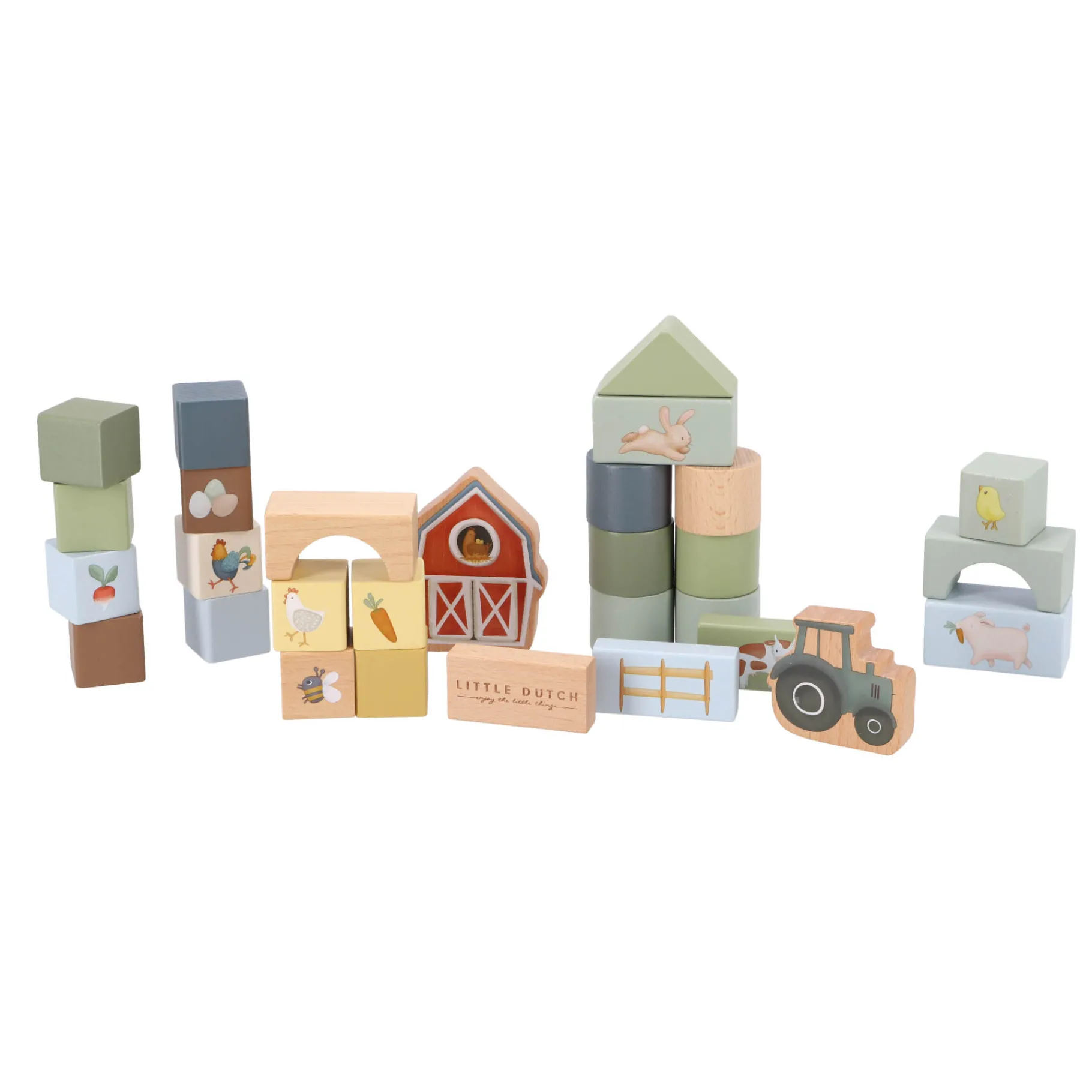 Babyspeelgoed>Tiamo Little Farm Bouwblokken