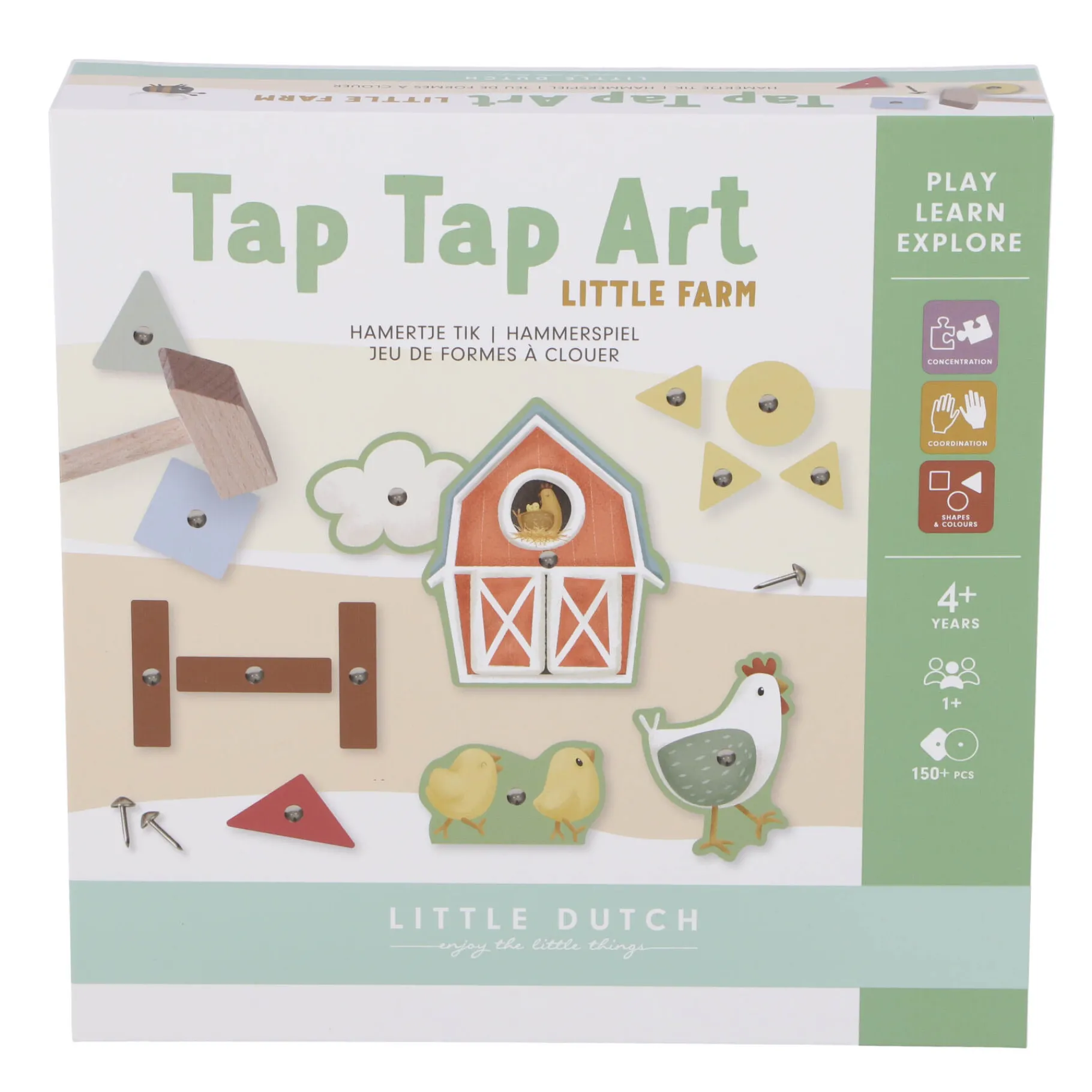 Babyspeelgoed>Tiamo Little Farm Hamertje Tik