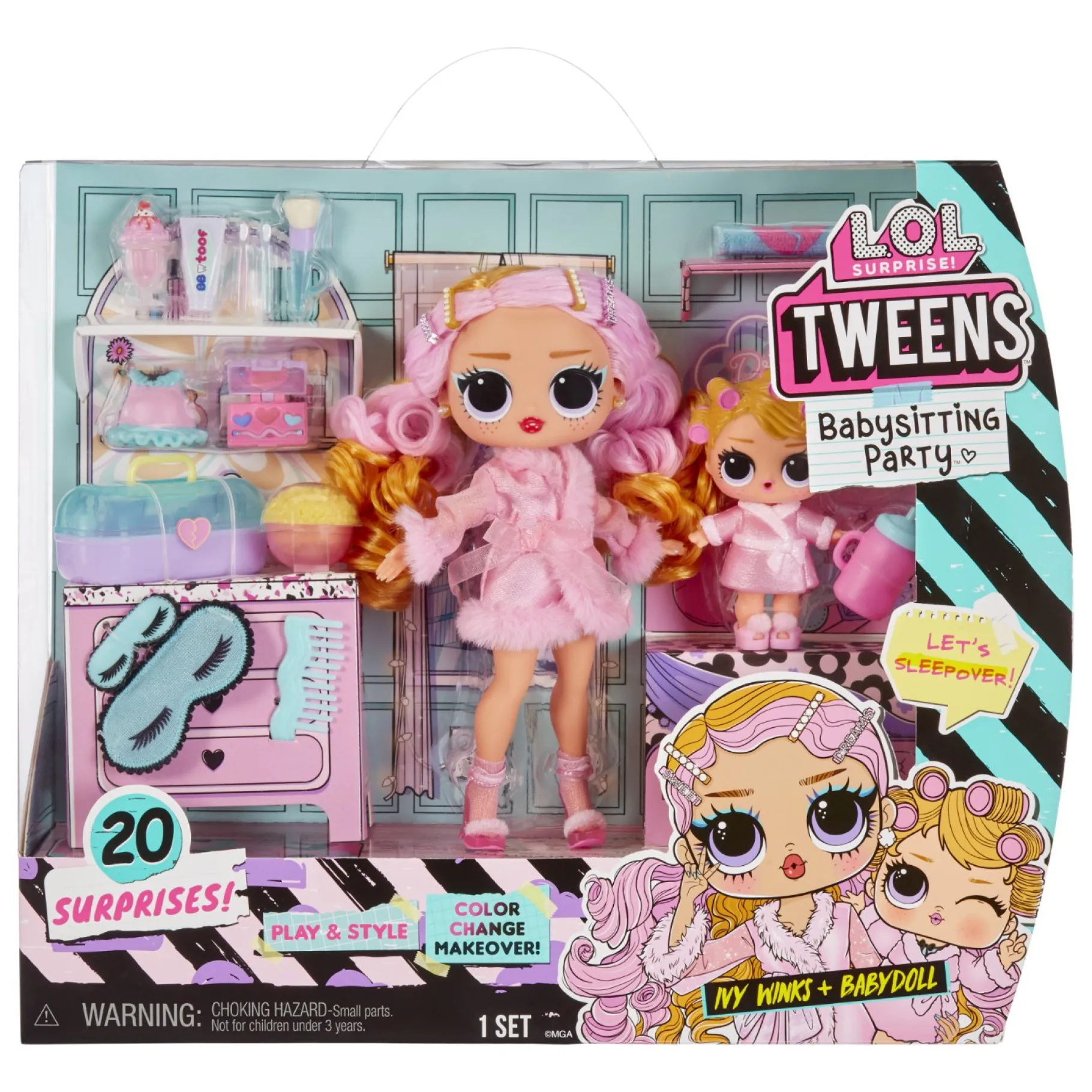 Tienerpoppen|Meisjes>Mga L.O.L. Surprise Tweens Tots Baby Sitters Ivy Winks Babydoll