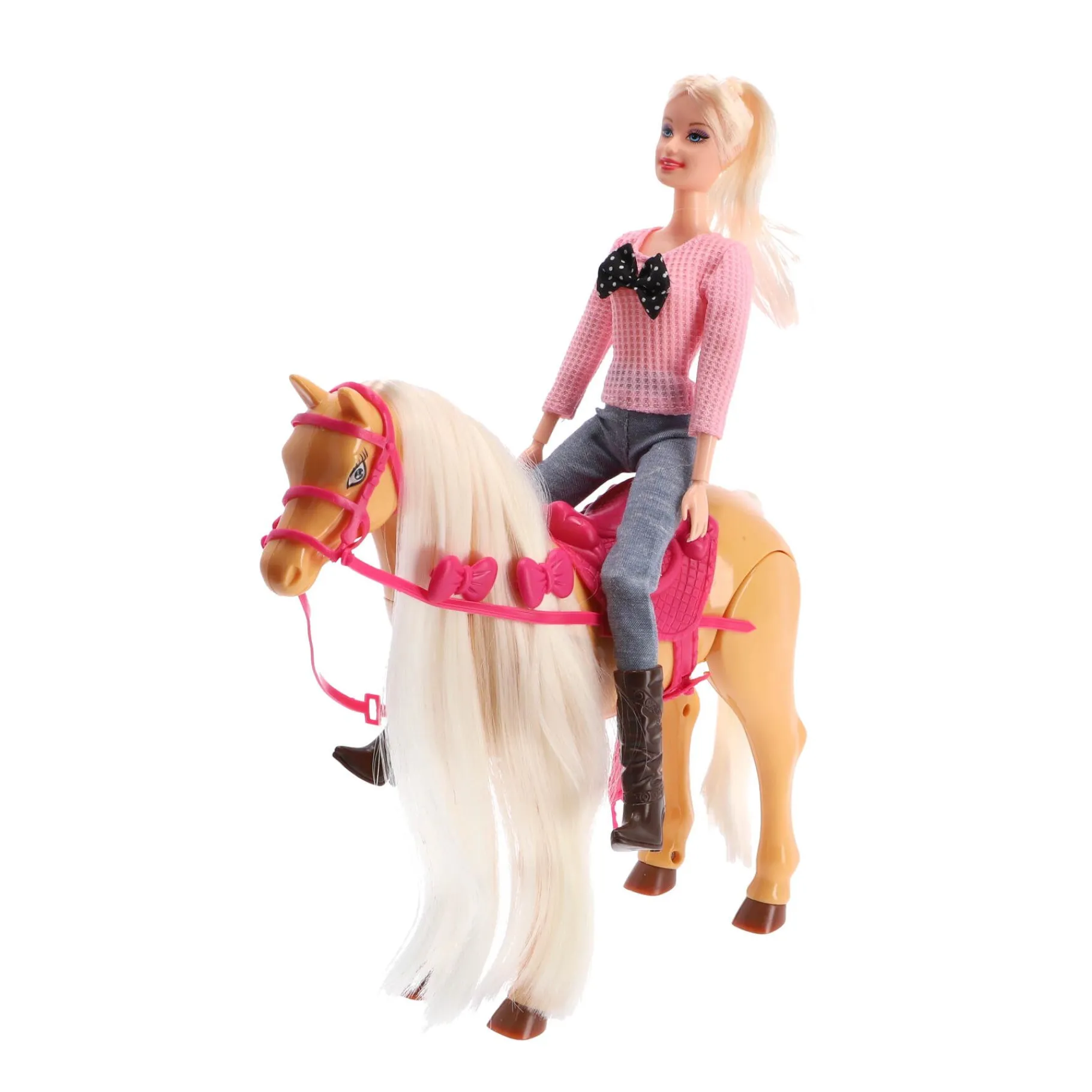 Speelfiguren> Lopend paard met pop