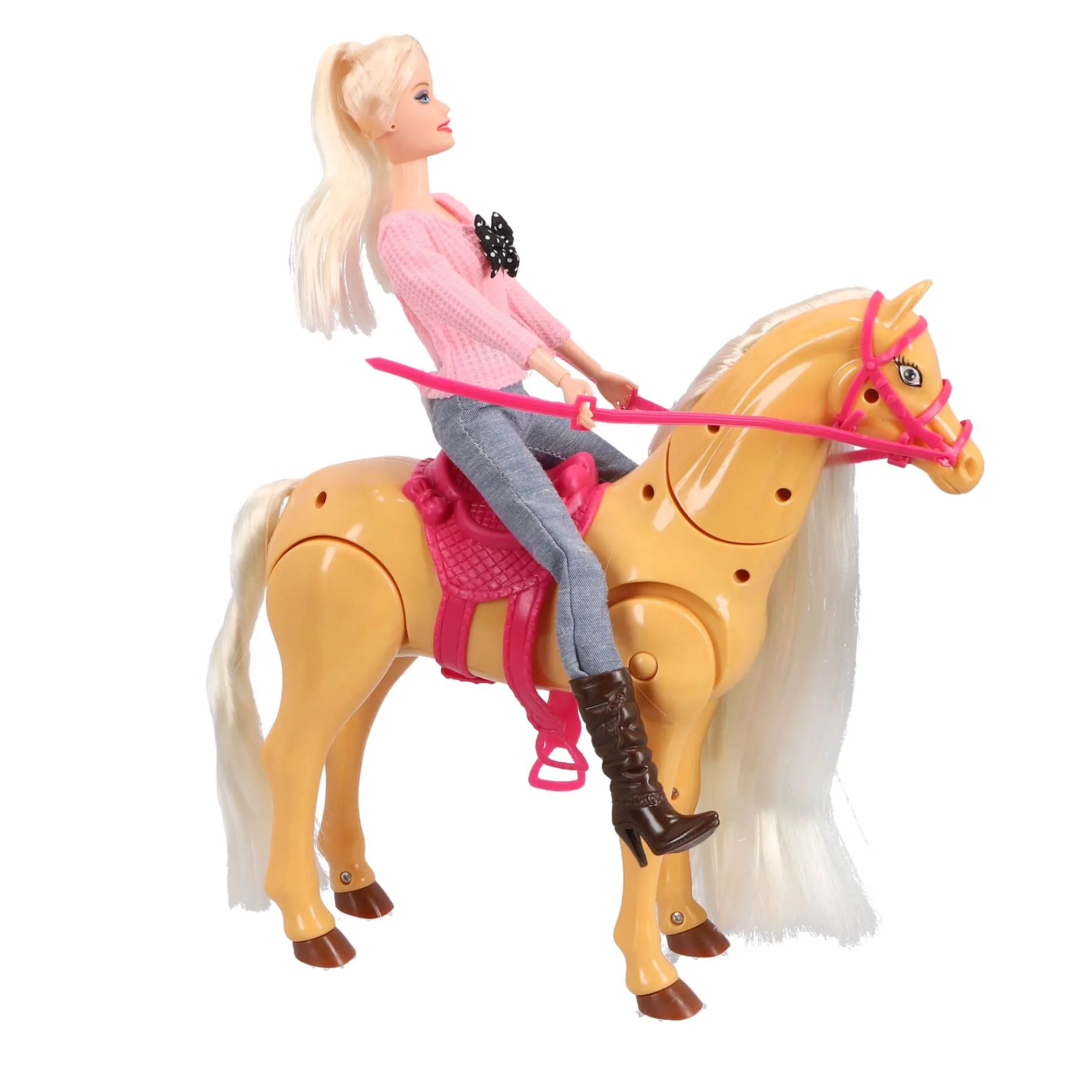 Speelfiguren> Lopend paard met pop
