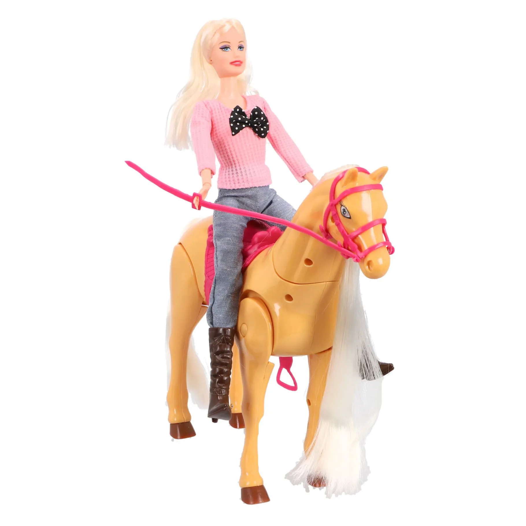 Speelfiguren> Lopend paard met pop