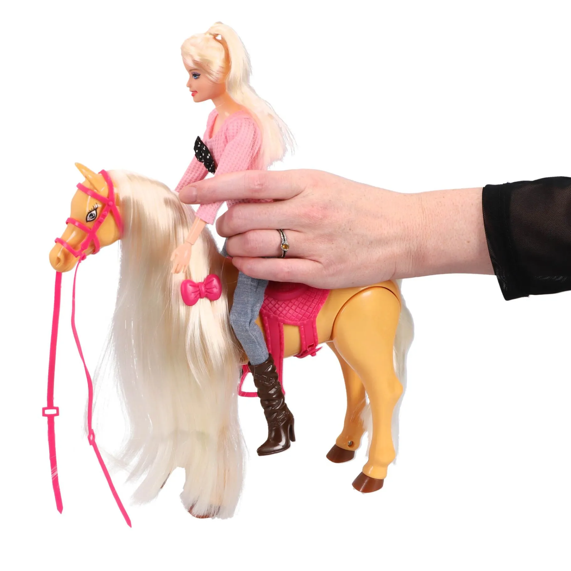 Speelfiguren> Lopend paard met pop