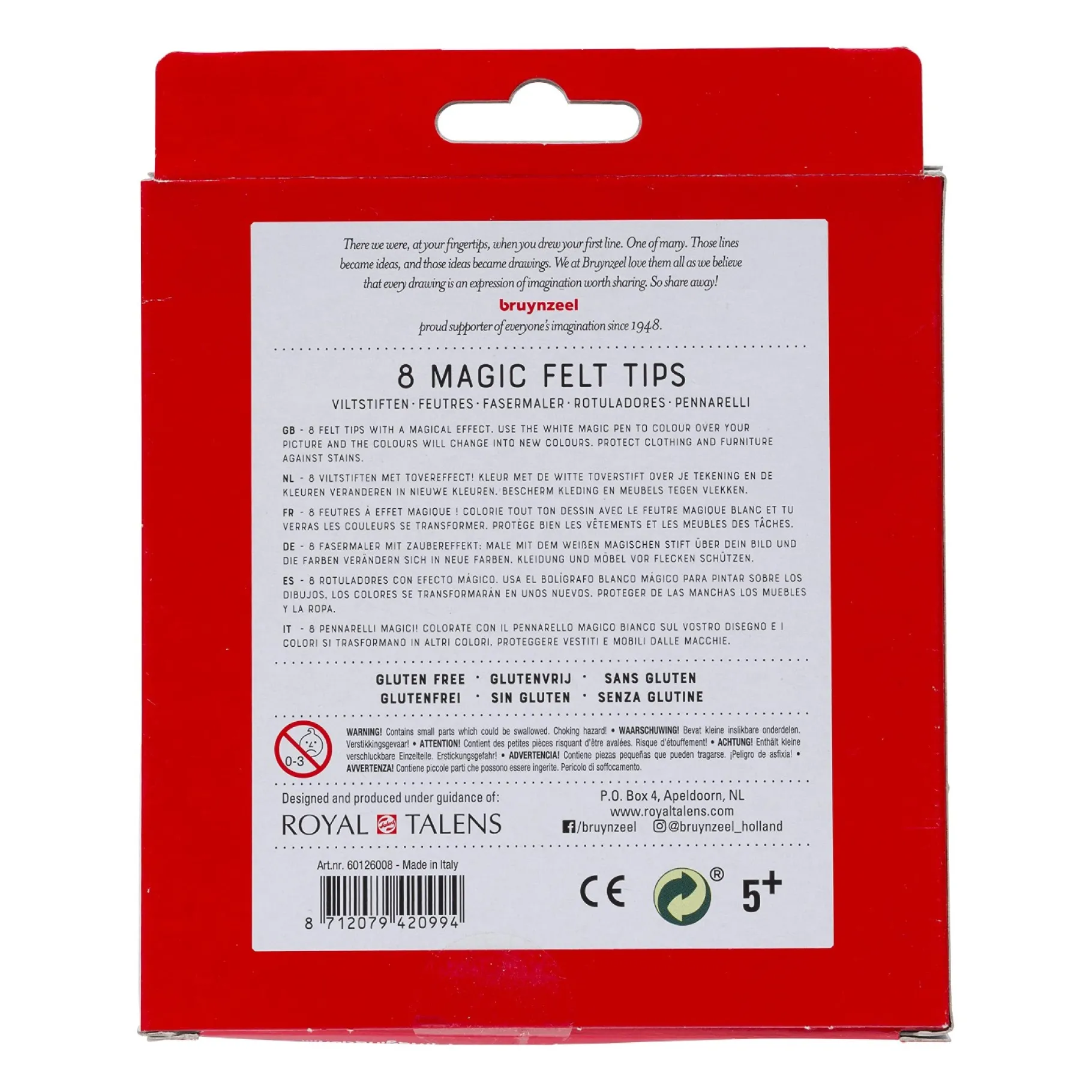 Tekenen / Kleuren>Bruynzeel Magische Viltstiften 8 Stuks