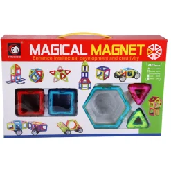 3D Puzzels>Science Magnetische tegels diverse vormen 40 delig 5,5 Cm