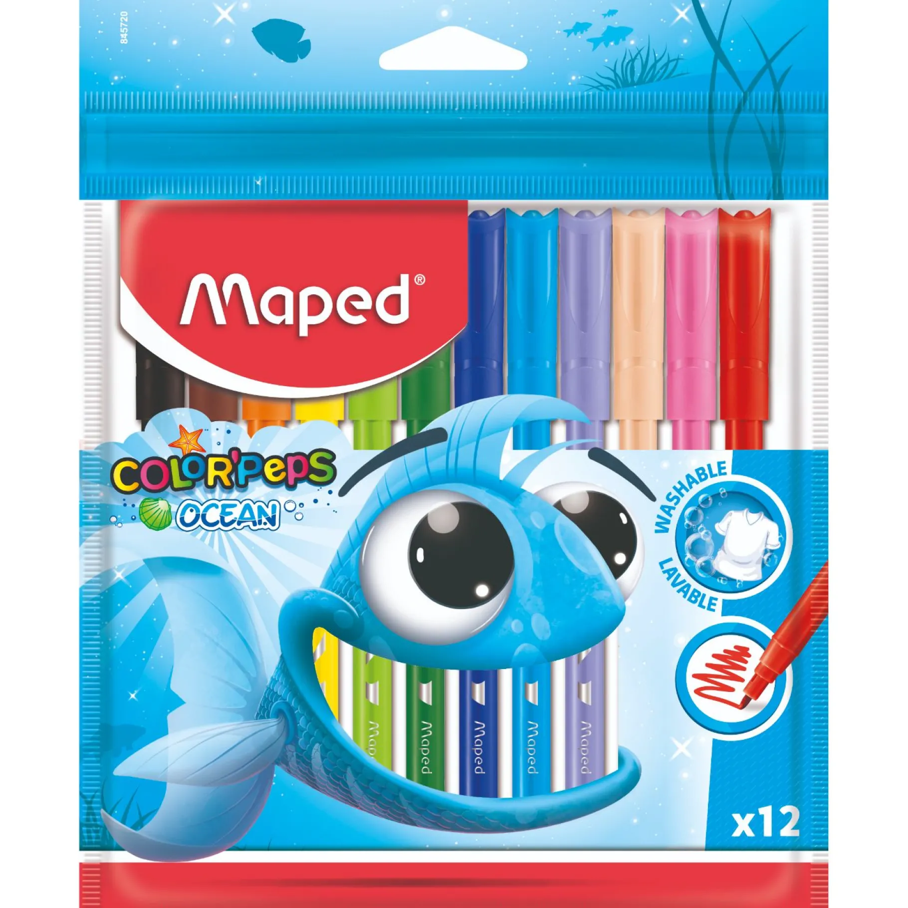 Tekenen / Kleuren>Maped Viltstiften Ocean 12 Stuks