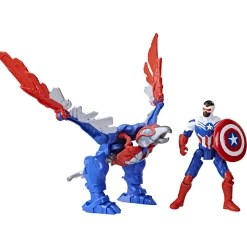 Actiefiguren|Jongens> Marvel Mech Strike Captain America 10 cm