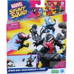 Speelsets|Jongens>Hasbro Marvel Stunt Squad Speelset Venom VS Miles Morales Middel Assorti