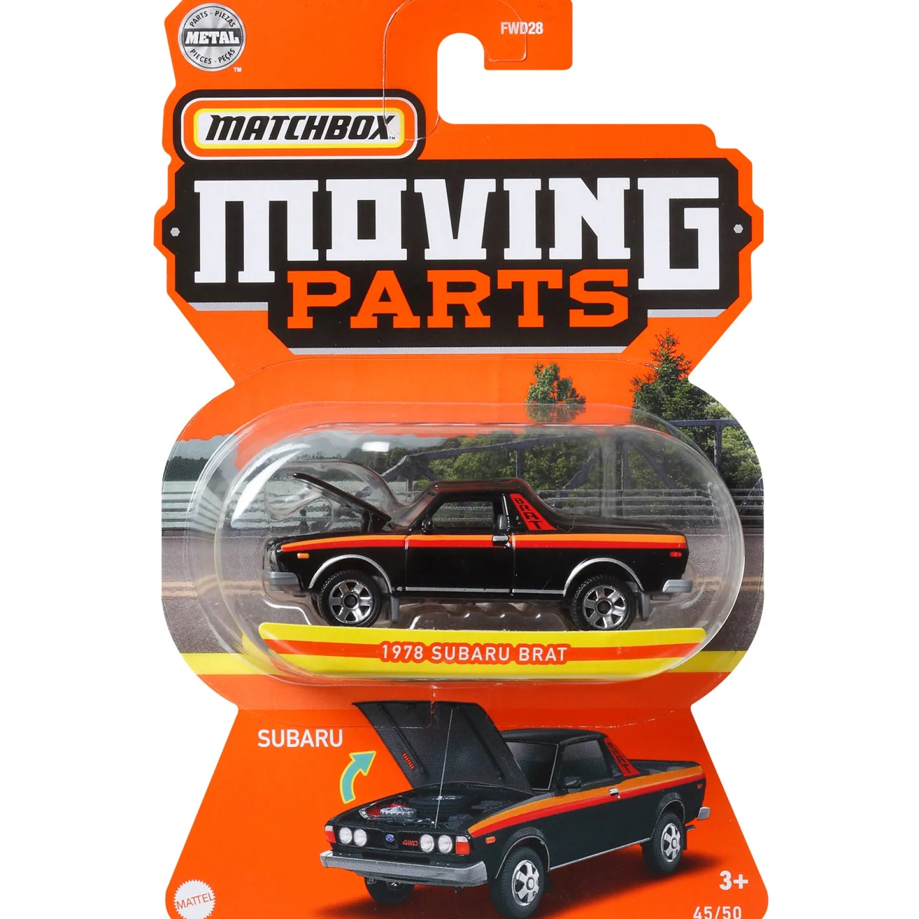 Voertuigen|Jongens>Mattel Matchbox 1:64 Moving Parts Assorti