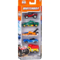 Auto's|Jongens>Mattel Matchbox Battle Mission 5 Pack Assorti