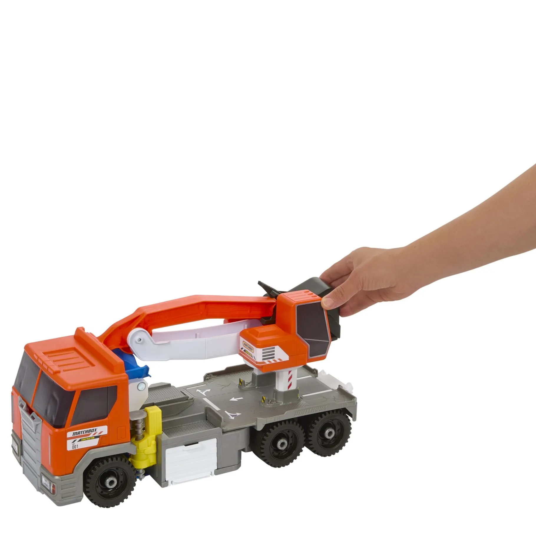 Voertuigen|Jongens> Matchbox bouwvrachtwagen met boorstation