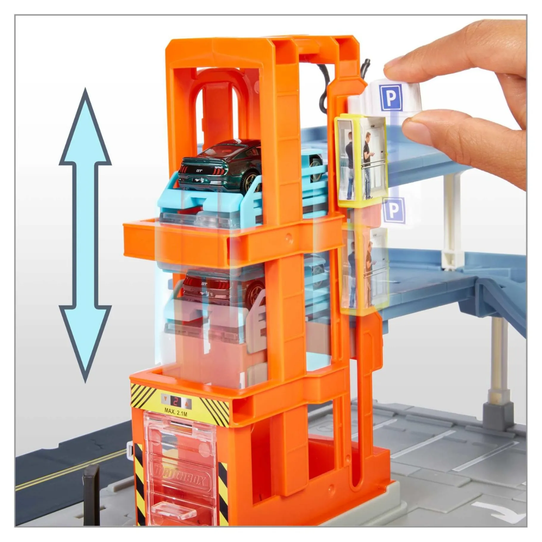 Auto's>Mattel Matchbox Park & Play Garage