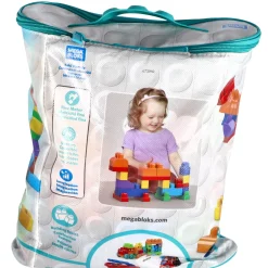 Bouwstenen></noscript>Mega Bloks First Builders Blokkentas 60 stuks