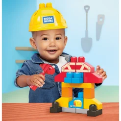 Bouwpakketten></noscript>Mega Bloks Fisher Price Bouwset Met Helm