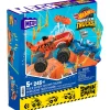 Auto's>Mega Bloks Mega Hot Wheels Monster Trucks Tiger Shark Chomp Course