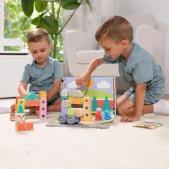 Speelsets|Jongens></noscript> Melissa & Doug Blockables Town Play Set (73pc)