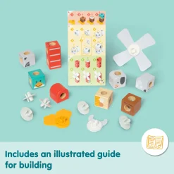 Speelsets|Jongens></noscript> Melissa & Doug Blockables Farm Friends Play Set  (16pc)