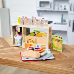 Babyspeelgoed></noscript> Melissa & Doug Wooden Slice & Stack Sandwich  Counter