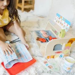 Babyspeelgoed></noscript> Melissa & Doug Wooden Slice & Stack Sandwich  Counter