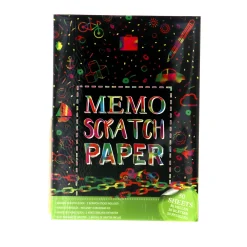 Paraplu's En Tassen|Tekenen / Kleuren> Memo Papier Scratch A4 50 Vel+2 Pennen