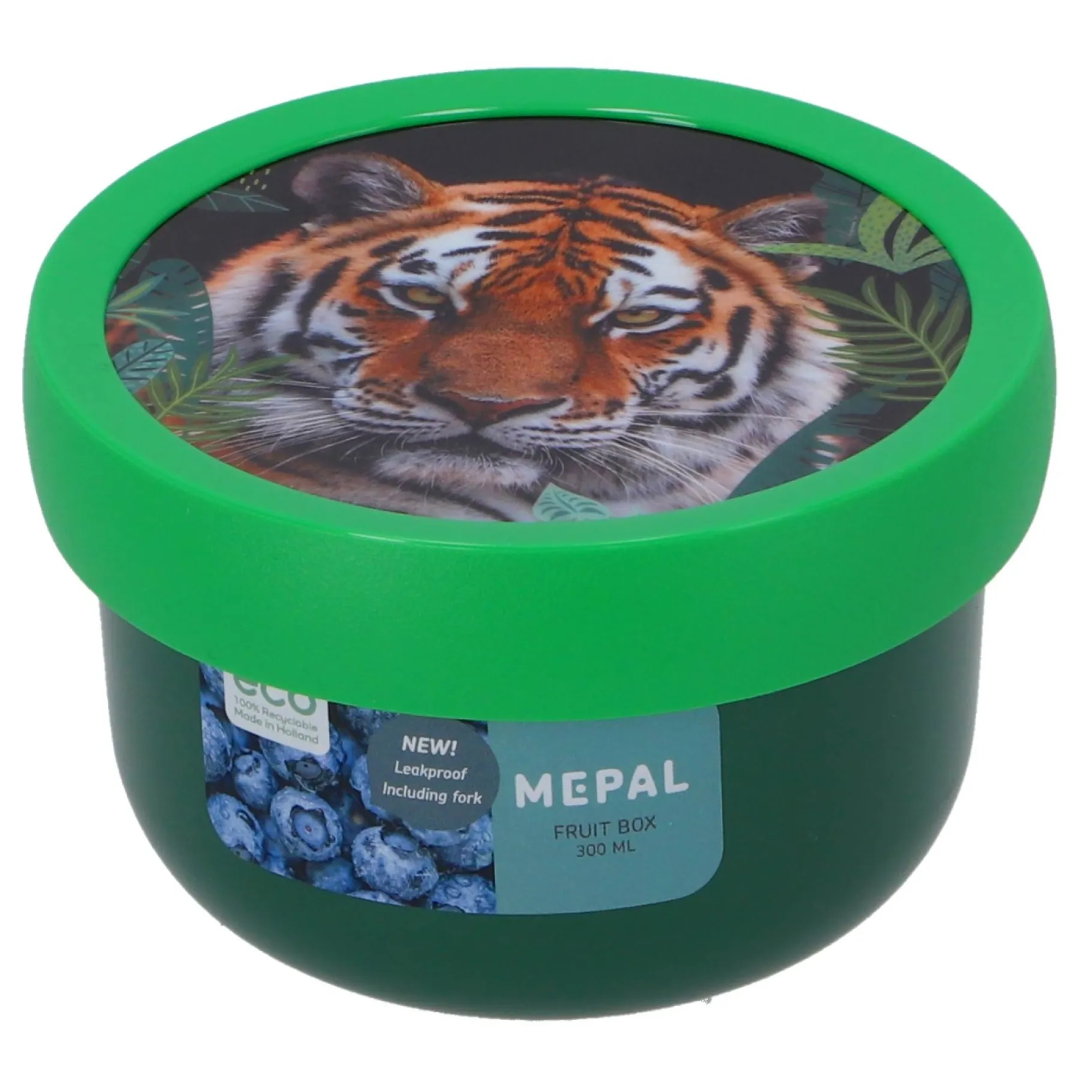 Schoolbekers En Broodtrommels>Mepal Campus Fruitbox 300 ml - wild tiger
