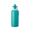 Schoolbekers En Broodtrommels>Mepal Drinkfles Campus Pop-Up Turquoise  400 ml