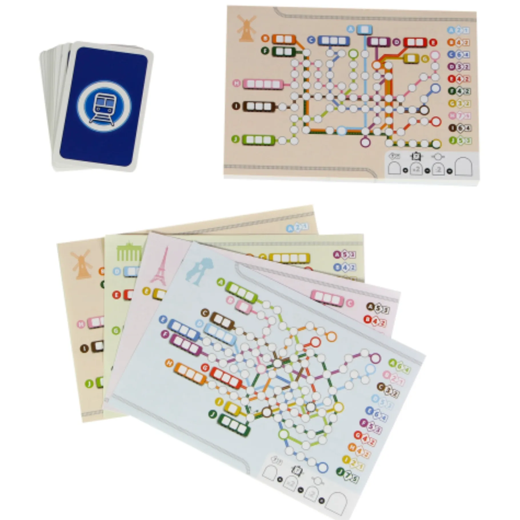 Kaartspellen>999-games Metrolijn - Kaartspel