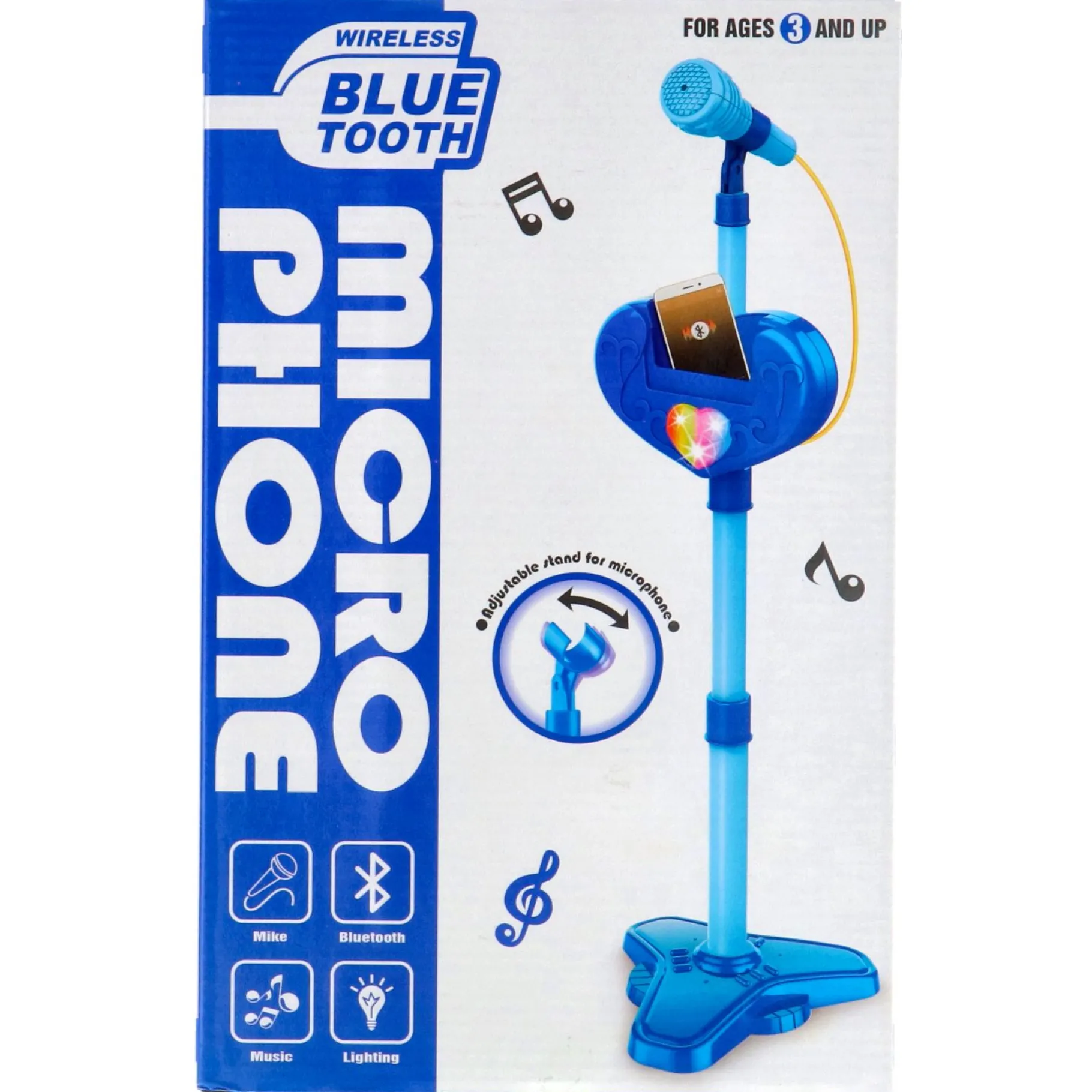 Speelgoedmicrofoons> Microfoon Karaoke Blauw