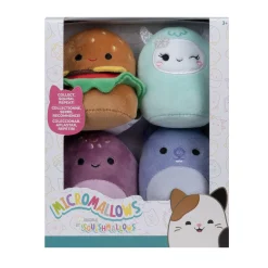 Overige> Micromallows pluche 6,5 cm 4 stuks set 2