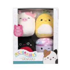 Overige> Micromallows pluche 6,5 cm 4 stuks set 3