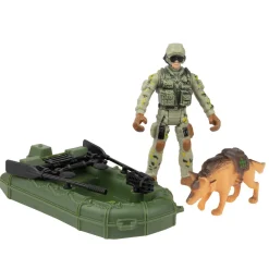 Actiefiguren|Jongens> Militair Kruipend Opwindb. Sniper Met acc. 2 Asst.