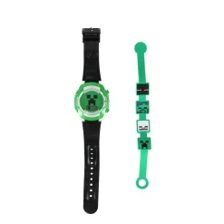 Horloge></noscript>Accutime Minecraft Horloge Cadeau Set