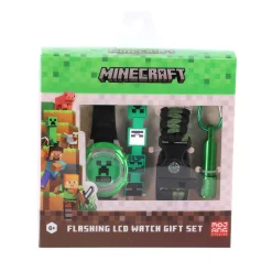 Horloge></noscript>Accutime Minecraft Horloge Cadeau Set