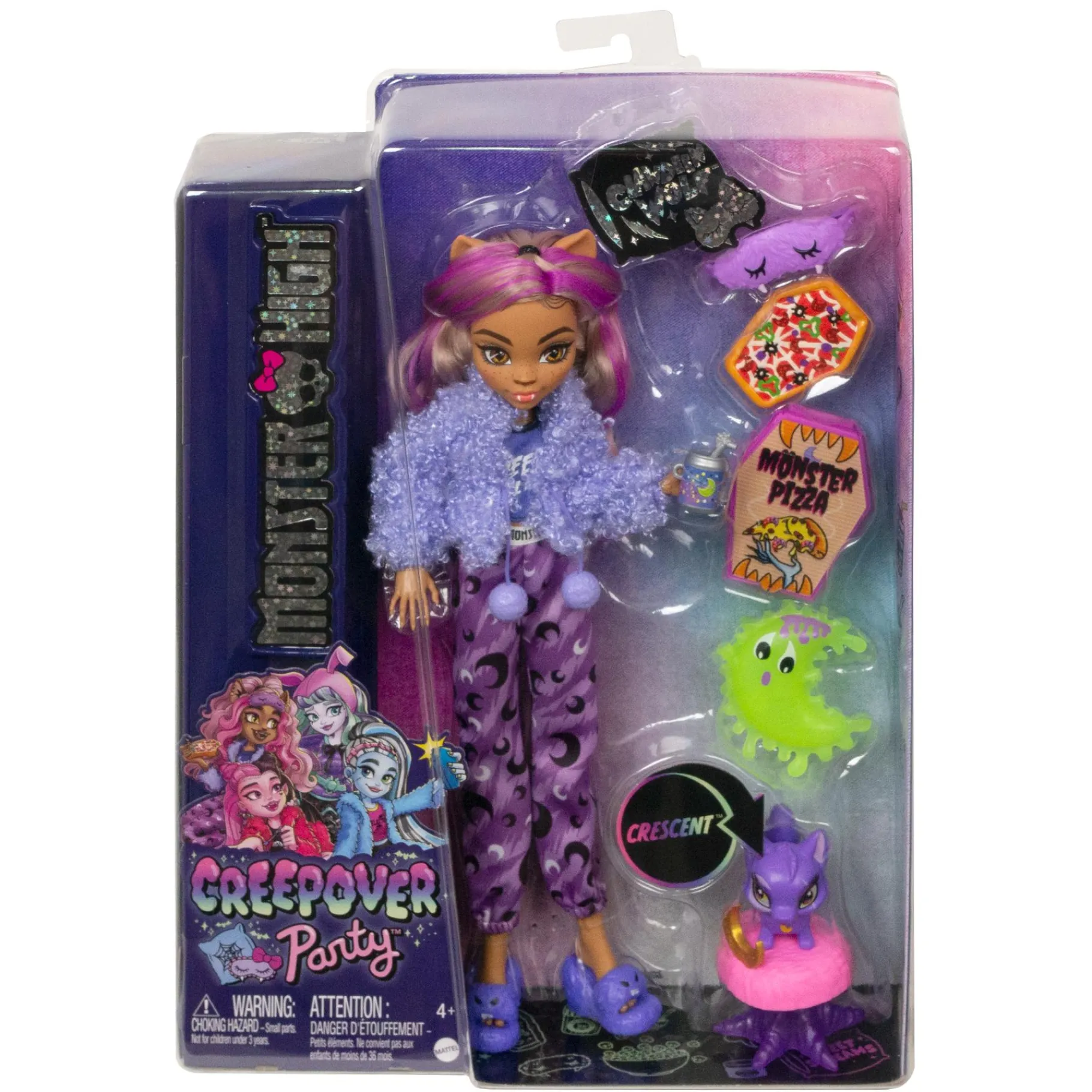 Tienerpoppen|Meisjes>Mattel Monster High Creepover Party Clawdeen Wolf