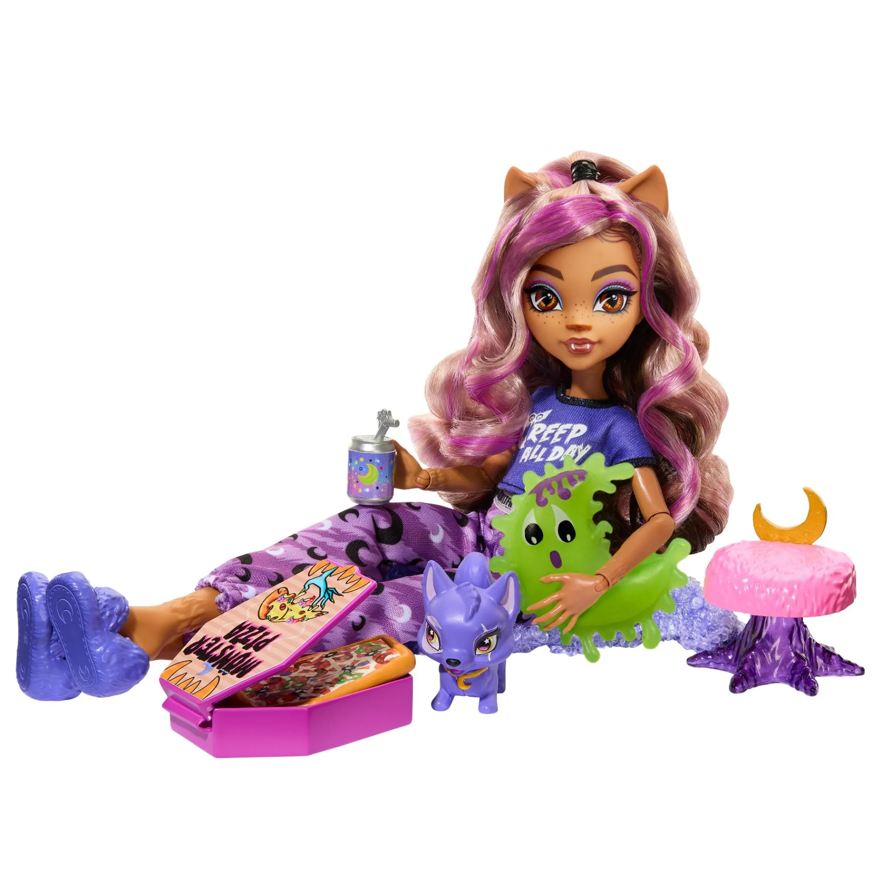 Tienerpoppen|Meisjes>Mattel Monster High Creepover Party Clawdeen Wolf