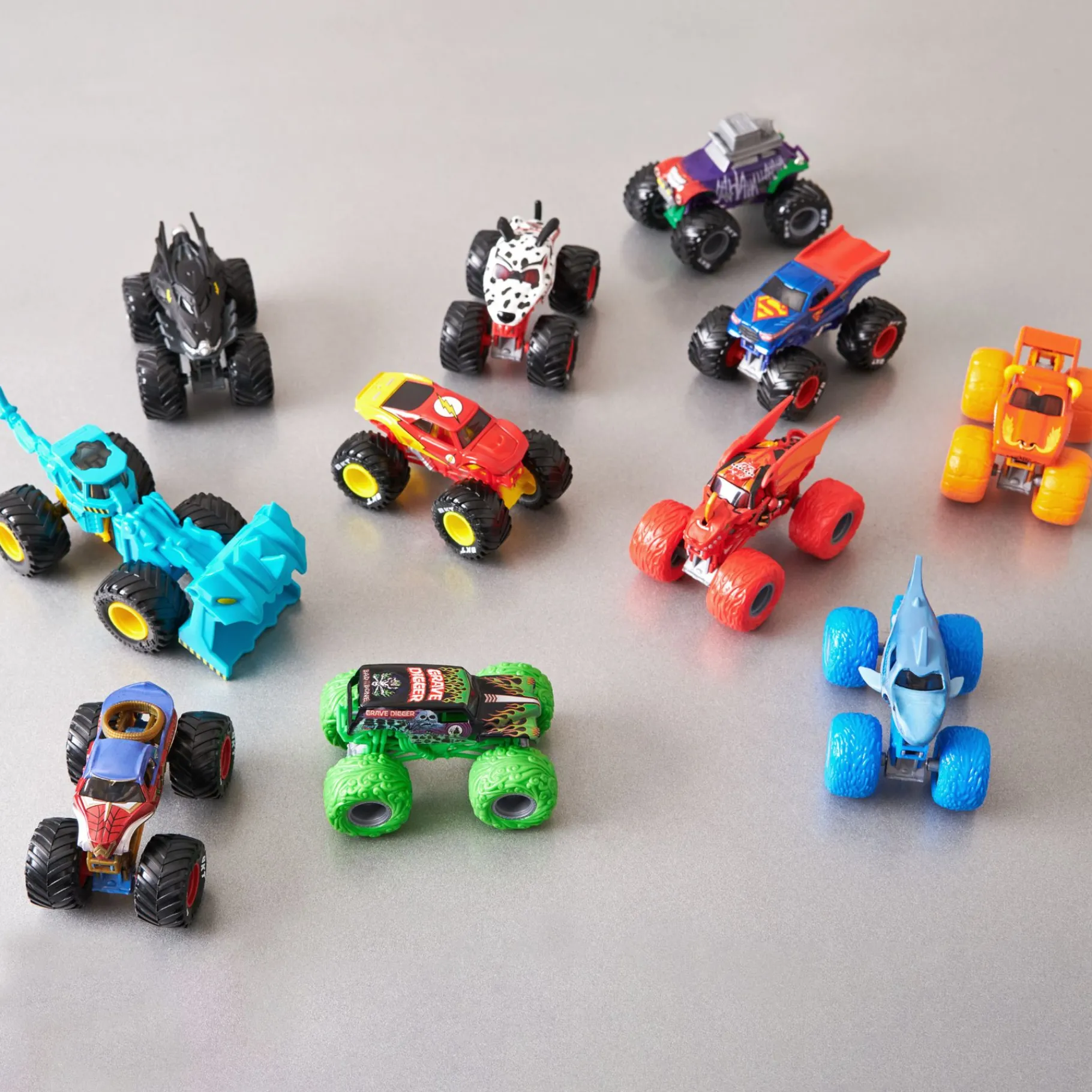 Jongens|Voertuigen>Spinmaster Monster Jam 1:64 2-pack assorti