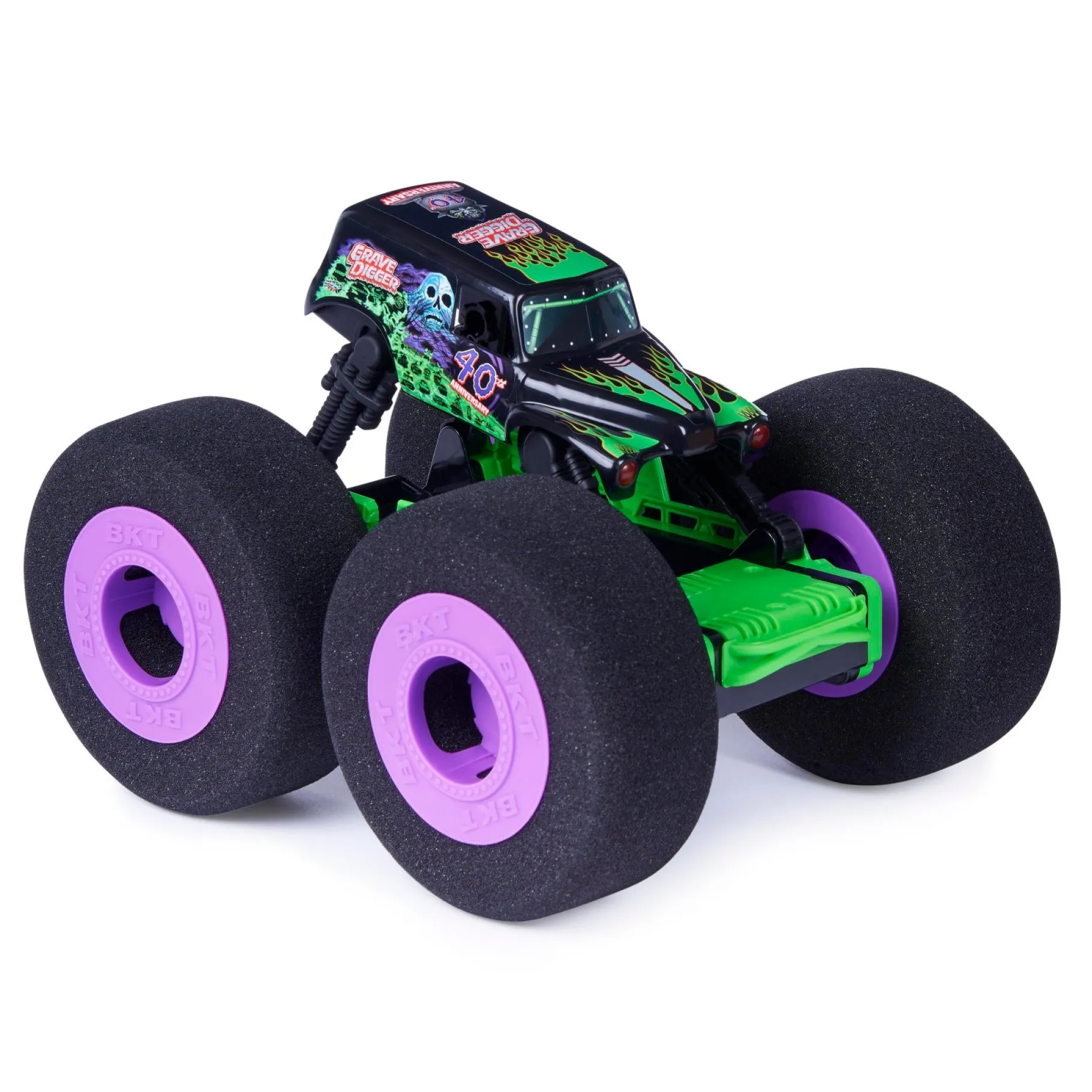 Auto's|Jongens>Spinmaster Monster Jam 1:15 Rc Ramp Champ Grave Digger