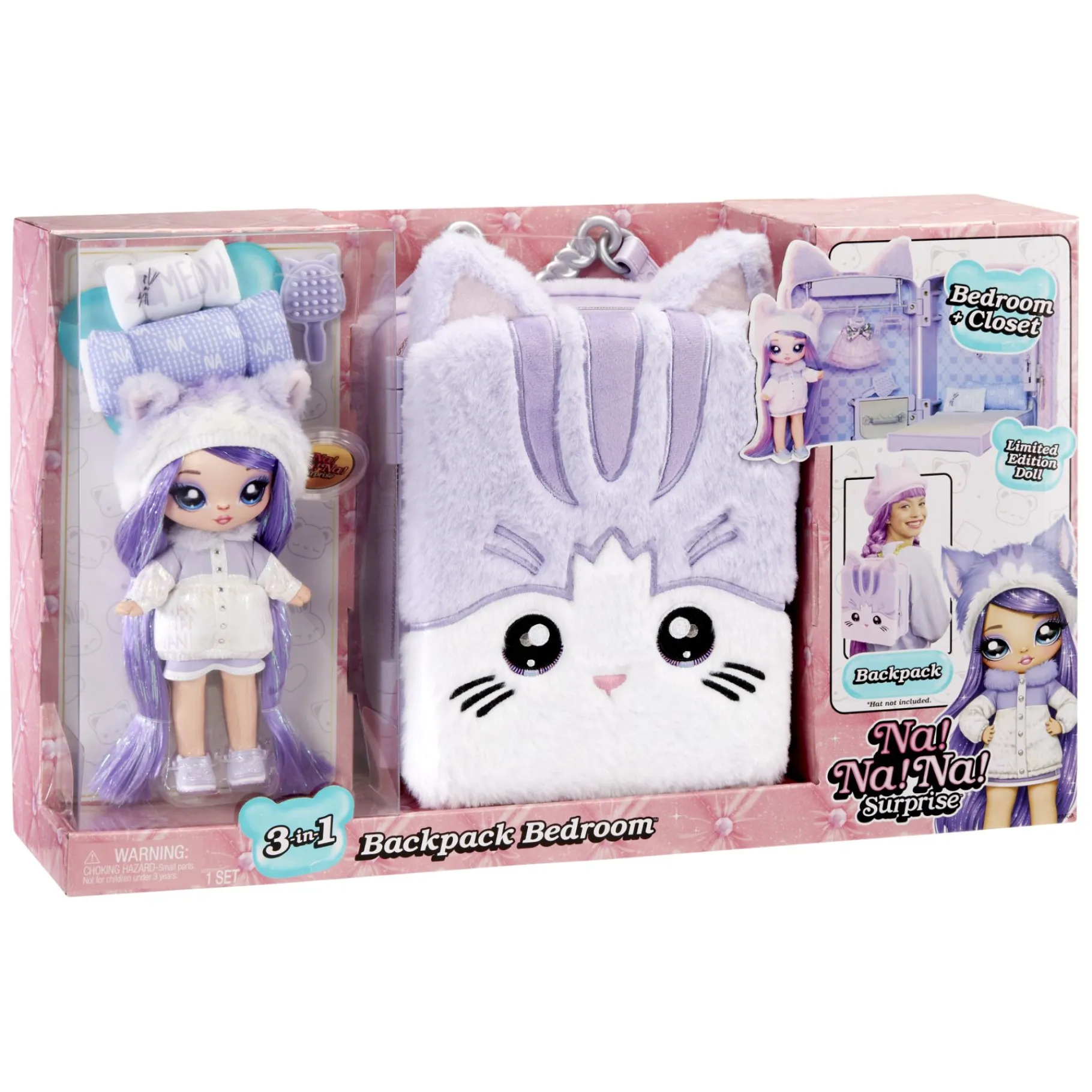 Tienerpoppen|Meisjes> Na! Na! Na! Surprise 3in1 Backpack Playset Assorti