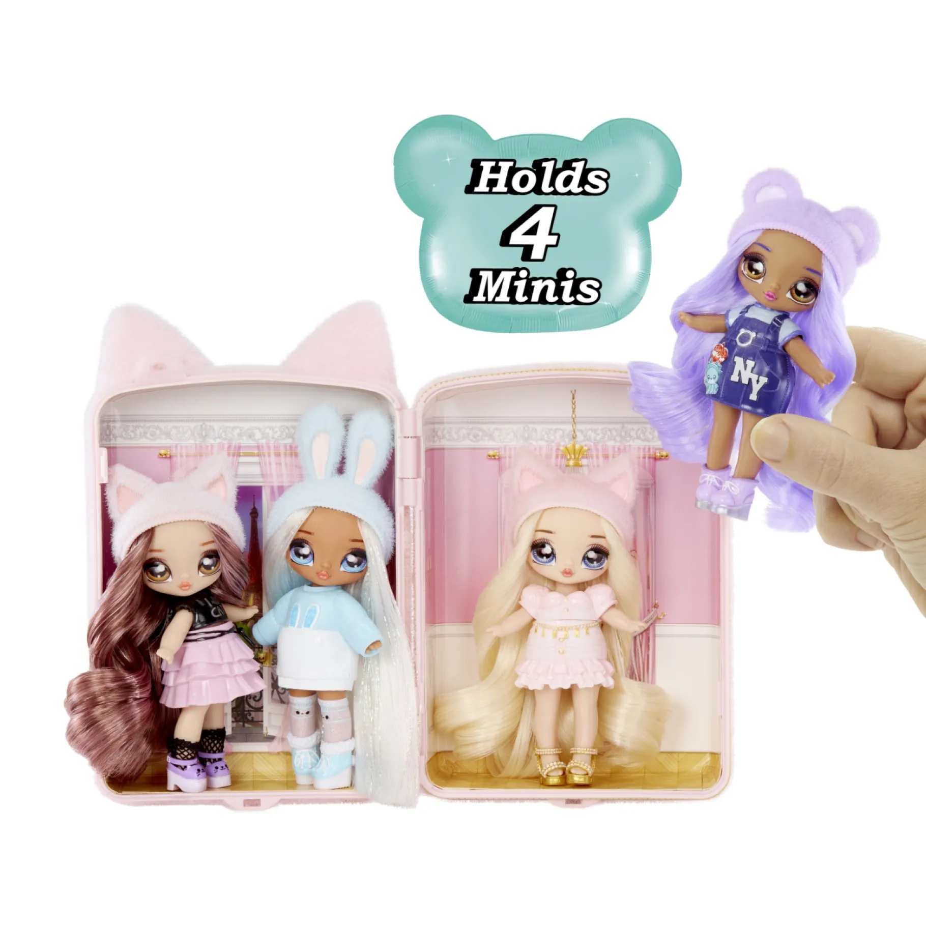 Speelsets|Meisjes>Mga Na! Na! Na! Surprise Mini Backpack Playset Parisian Kitty