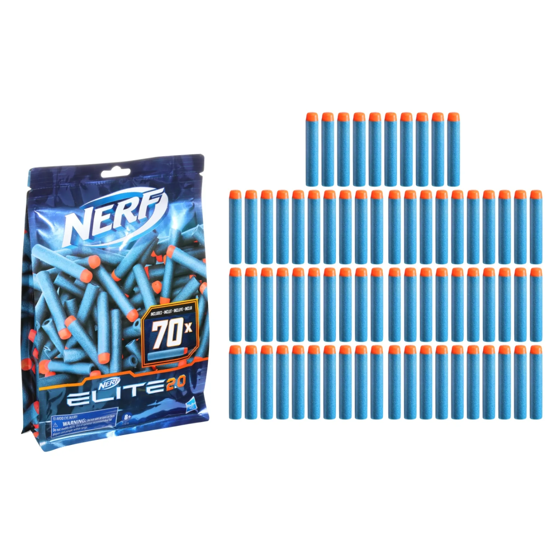 Blasters|Jongens>Hasbro Nerf Elite 2.0 70-Pack Darts