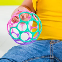 Babyspeelgoed></noscript> Oball Original klassiek easy grip roze/paars