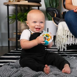 Babyspeelgoed></noscript> Oball Spinner Rattle wit/groen