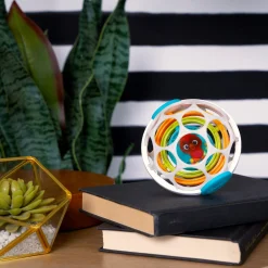 Babyspeelgoed></noscript> Oball Spinner Rattle wit/groen