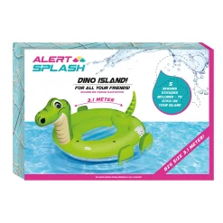 Zwemmen En Waterspeelgoed>Alert Opblaaseiland Dino 310X270X175 Cm
