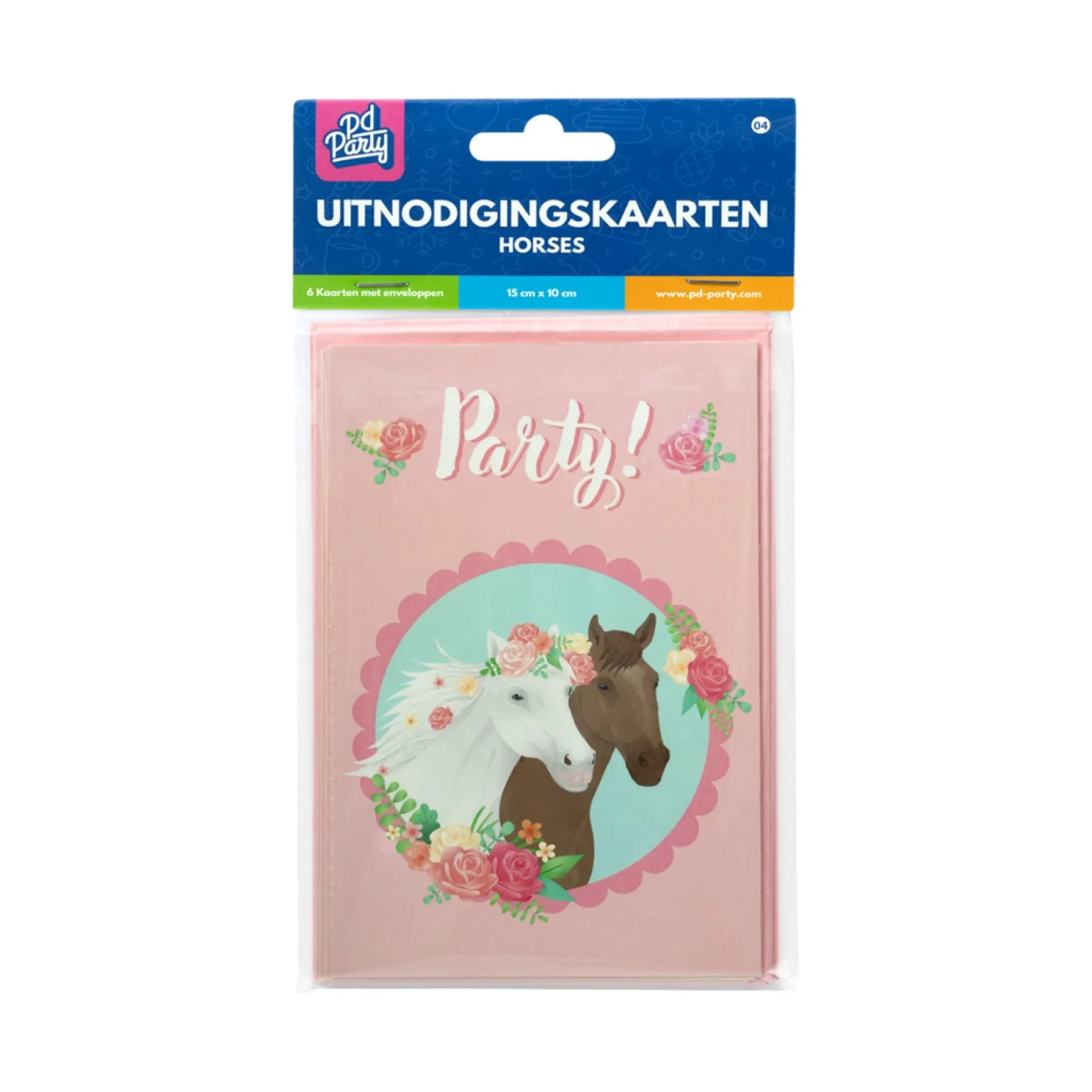 Feestartikelen> Paarden Uitnodigingskaarten