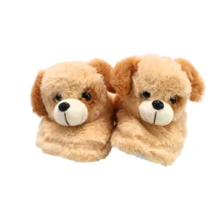 Kinderpyama's> Pantoffels pluche hond kids maat 28-30